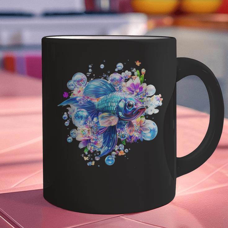 Frutiger Aero Y2K Fish Graphic Print Coffee Mug