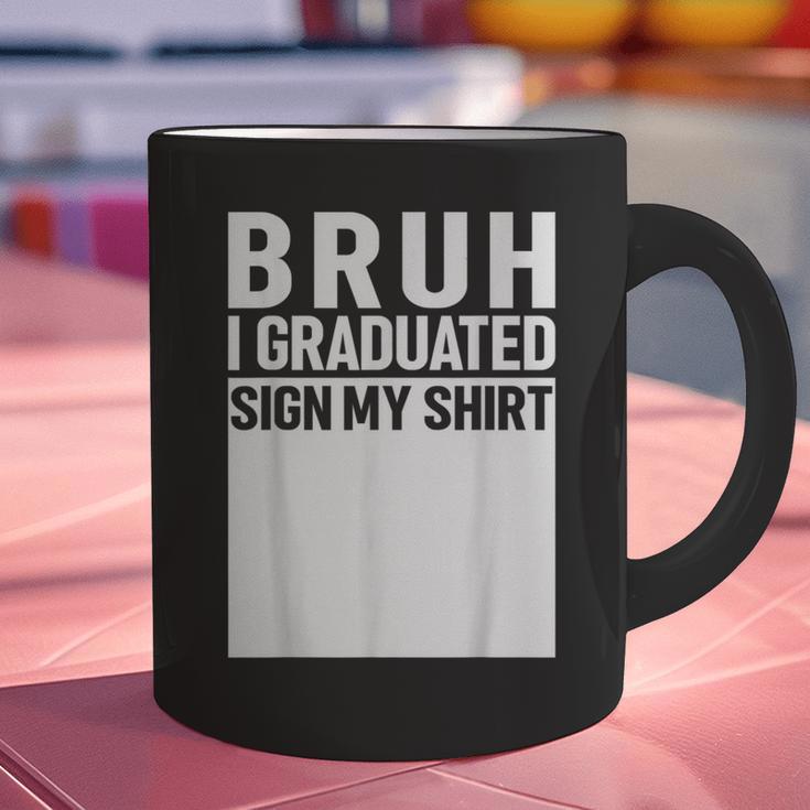Funny College School Graduation 2025 I Graduated Sign My Graphic Print Coffee Mug