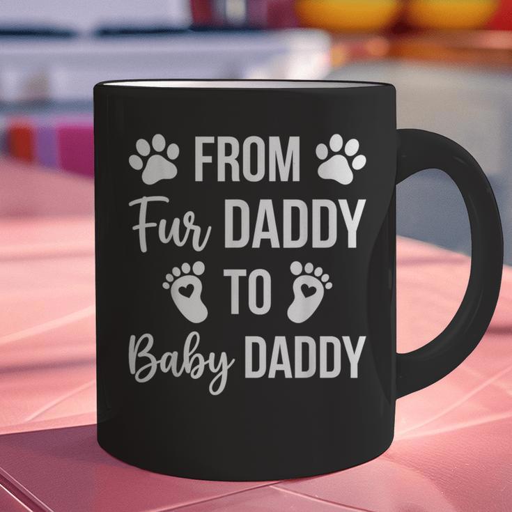From Fur Daddy To Baby Daddy Quote Dad Pregnancy Graphic Print Coffee Mug