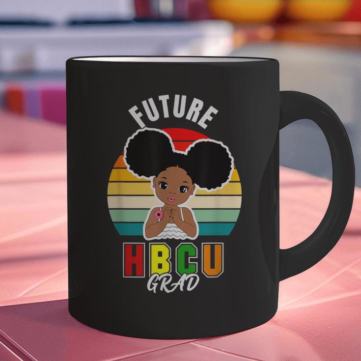 Future HBCU Grad Graduate Afro Girl College Graduation Graphic Print Coffee Mug