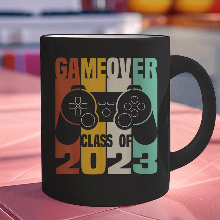GAME OVER Class Of 2023 Video Games Vintage Graduation Gamer Graphic Print Coffee Mug
