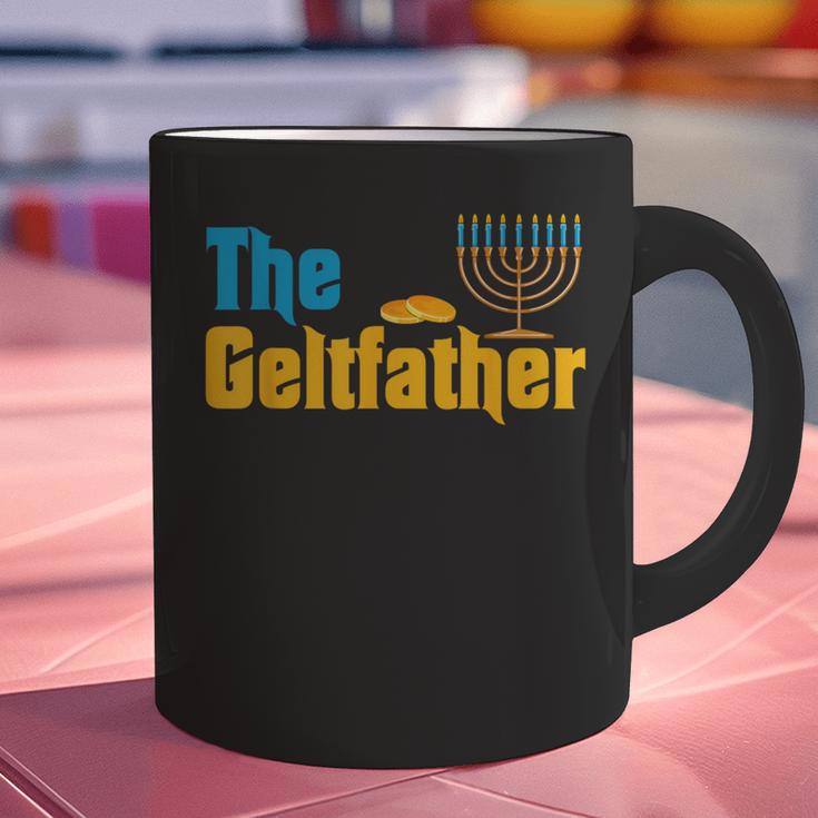 Gelt Father Hanukkah Menorah Jewish Dad Pajamas Graphic Print Coffee Mug