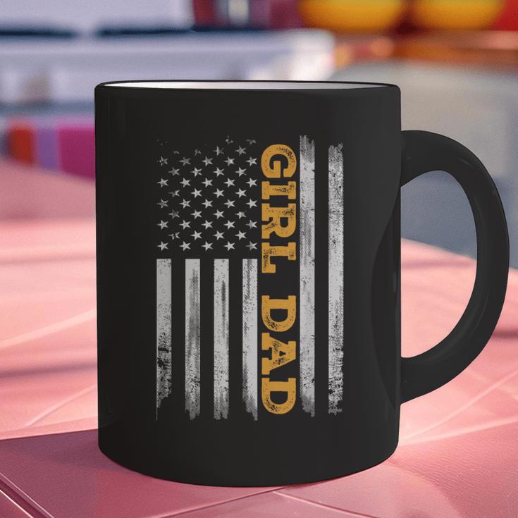 Girl Dad Father's Day Dad Daughter Dad Of Girls Outnumbered Graphic Print Coffee Mug