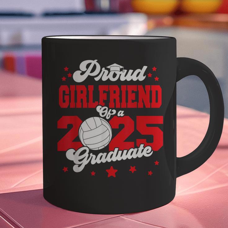 Girlfriend Of a 2025 Graduate Prom Graduation 25 VolleyBall Graphic Print Coffee Mug