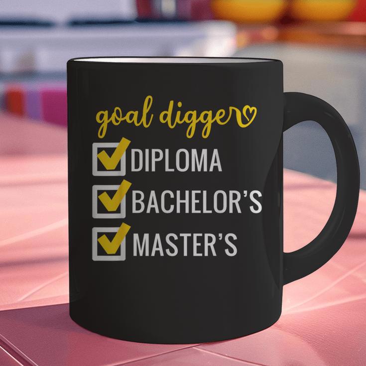 Goal Digger Inspirational Quotes Master's Degree Graduation Graphic Print Coffee Mug