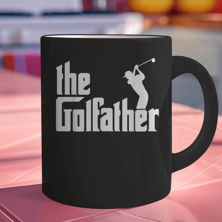 The GolfFather Golf Father God Father Dad Golfer Graphic Print Coffee Mug