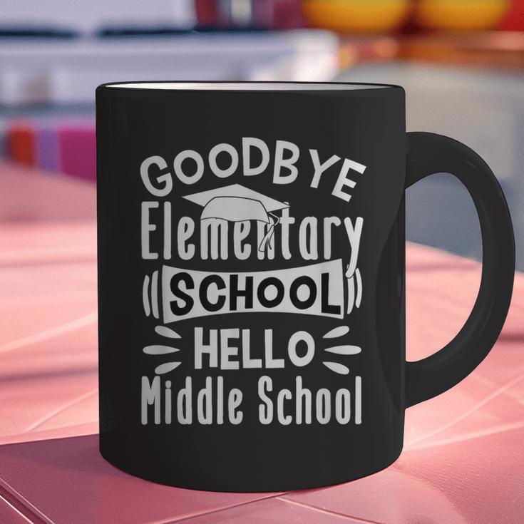 Goodbye Elementary School Graduation Hello Middle School Graphic Print Coffee Mug