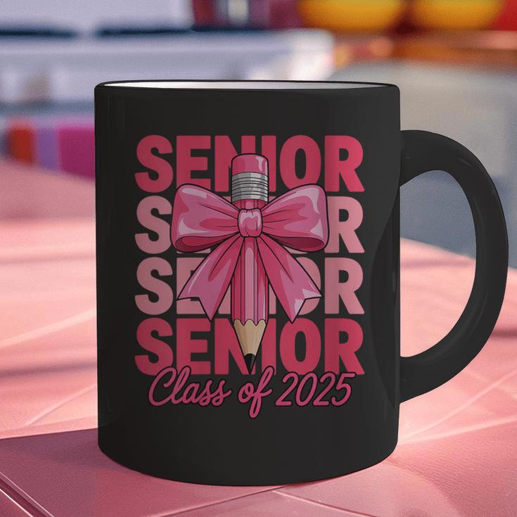 Graduate 2025 For Senior 2025 Graduation Coquette Pink Bow Graphic Print Coffee Mug