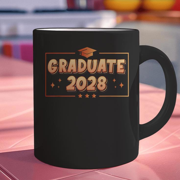 Graduate 2028 Class Of 2028 Senior Graduation Graphic Print Coffee Mug