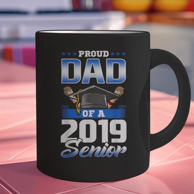 Graduation 2019 TShirt Proud Dad Of Senior Graphic Print Coffee Mug