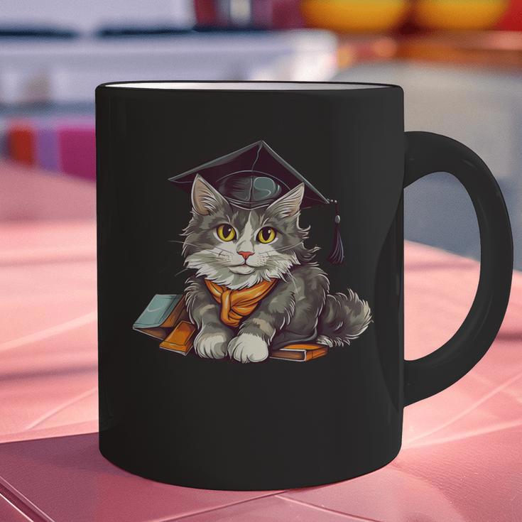 Graduation Cat Graduation Present For Graduate Grad Graphic Print Coffee Mug