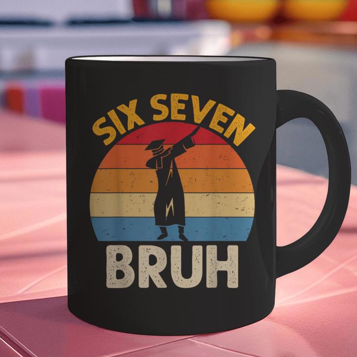 Graduation Six Seven Bruh Dabbing 67 Meme 6 7 Boys Kids Graphic Print Coffee Mug