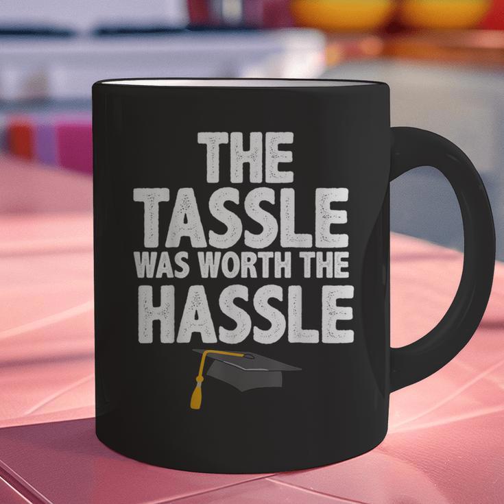 Graduation The Tassle Was Worth The Hassle T-Shirt Graphic Print Coffee Mug