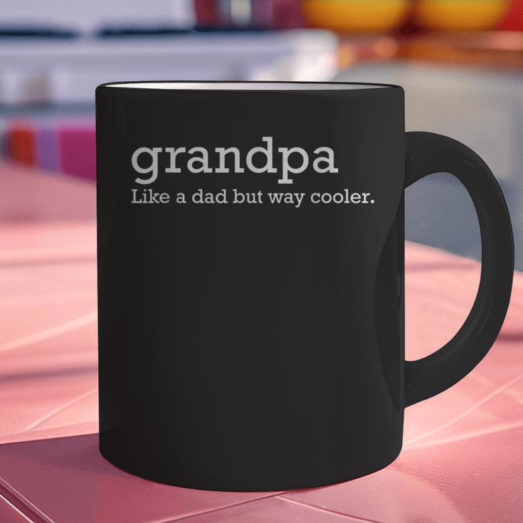 Grandpa Like a Dad But Way Cooler Small Graphic Print Coffee Mug