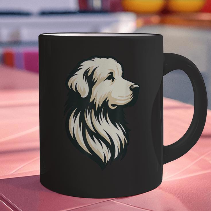 Great Pyrenees Pyr Minimalist Simple Dog Mom Dad Boys Girls Graphic Print Coffee Mug