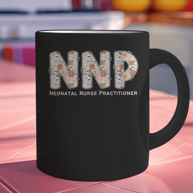 Groovy NNP Neonatal Nurse Practitioner Floral Graduation Graphic Print Coffee Mug
