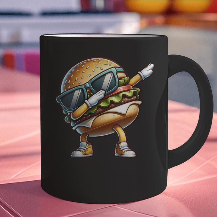 Hamburger Dabbing Kids Men Women Dab Dance Cheeseburgers Dad Graphic Print Coffee Mug Hamburger Dabbing Kids Men Women Dab Dance Cheeseburgers Dad Graphic Print Coffee Mug