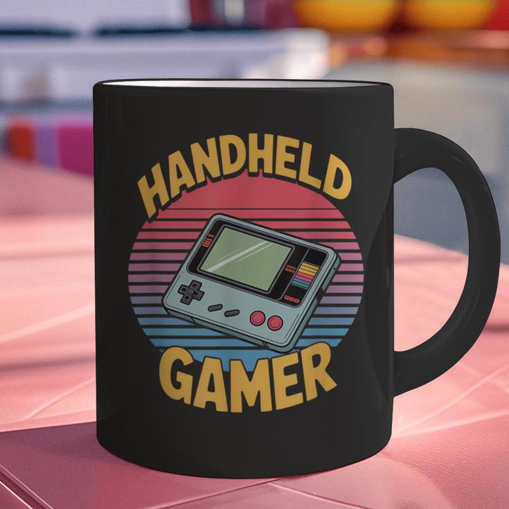 Handheld Gamer Retro Portable Console Nostalgia Graphic Print Coffee Mug
