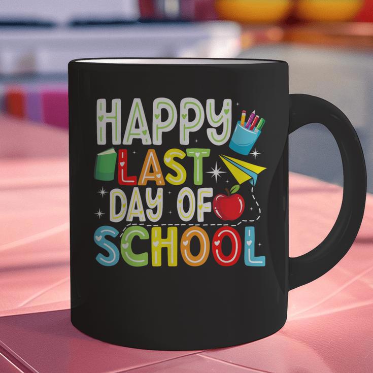 Happy Last Day Of School Teacher Kids Boys Girls Graduation Graphic Print Coffee Mug