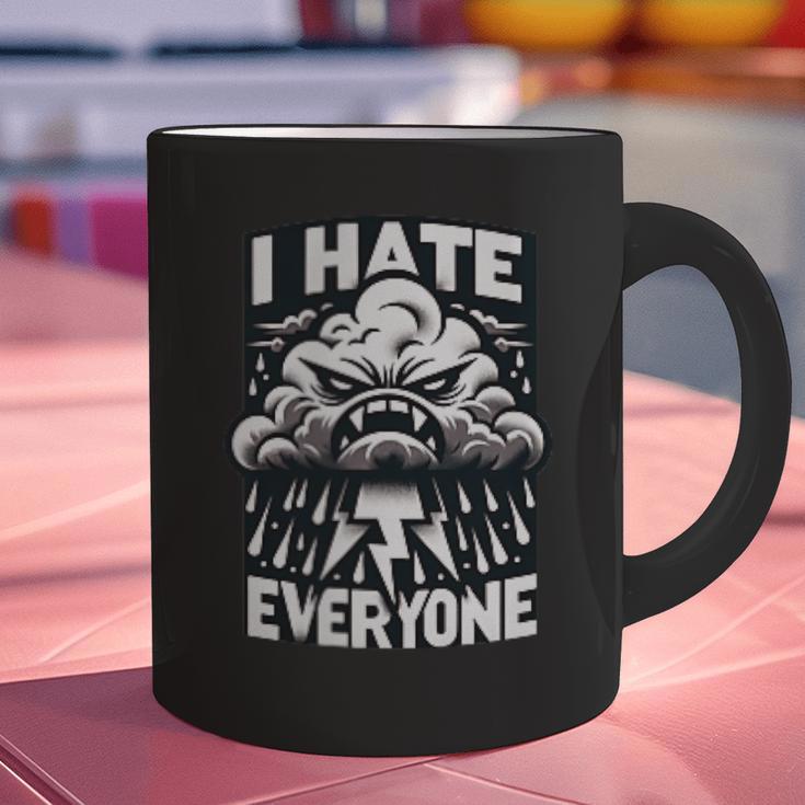 I Hate Everyone Introvert Anti-Social Dark Humor Graphic Print Coffee Mug I Hate Everyone Introvert Anti-Social Dark Humor Graphic Print Coffee Mug