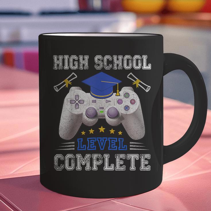 High School Level Complete Class Of 2025 Graduation Graphic Print Coffee Mug