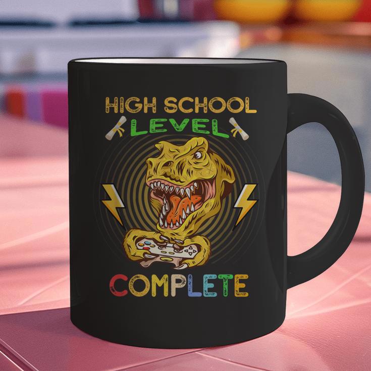 High School Level Complete Gamer Graduation Dinosaur 2021 Graphic Print Coffee Mug