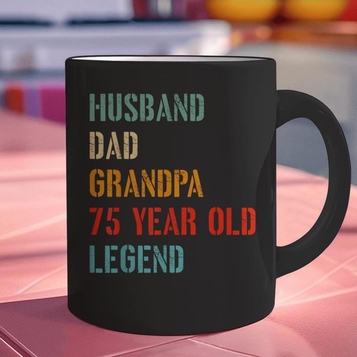 Husband Dad Grandpa 75 Year Old Legend 75th Birthday Graphic Print Coffee Mug