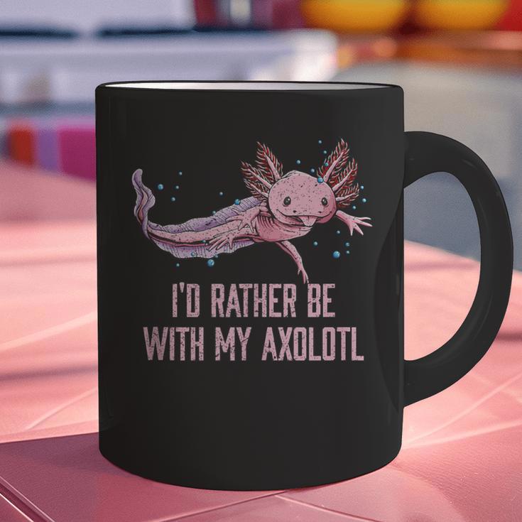 Id Rather Be With My Axolotl Salamander Introvert Graphic Print Coffee Mug Id Rather Be With My Axolotl Salamander Introvert Graphic Print Coffee Mug