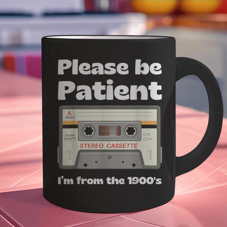 I'm From The 1900s Be Patient Retro Cassette Tape Graphic Print Coffee Mug