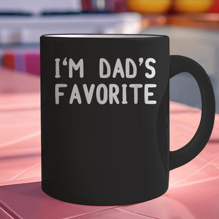 I'm Dad's Favorite Tee Sarcastic Humor T-Shirt Graphic Print Coffee Mug