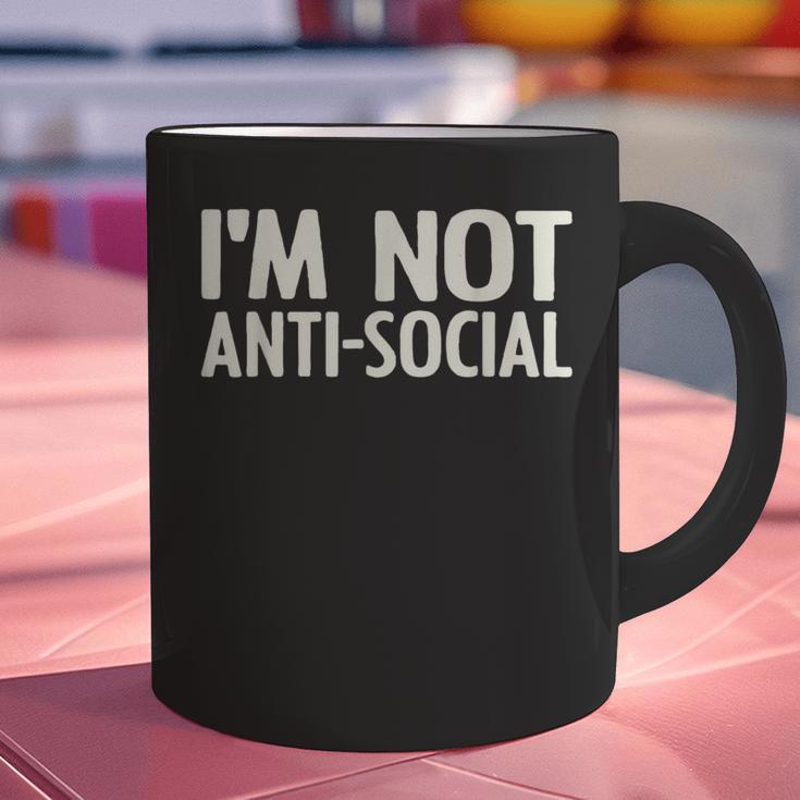 I'm Not Anti-Social I Introvert Graphic Print Coffee Mug