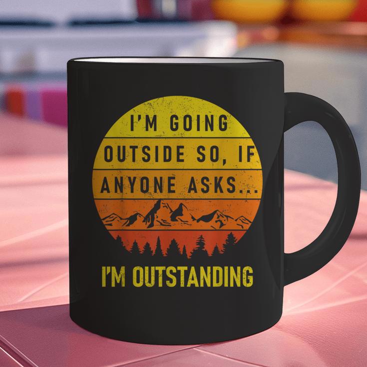I'm Outstanding Retro Introvert Mountain Trip Lover Graphic Print Coffee Mug I'm Outstanding Retro Introvert Mountain Trip Lover Graphic Print Coffee Mug