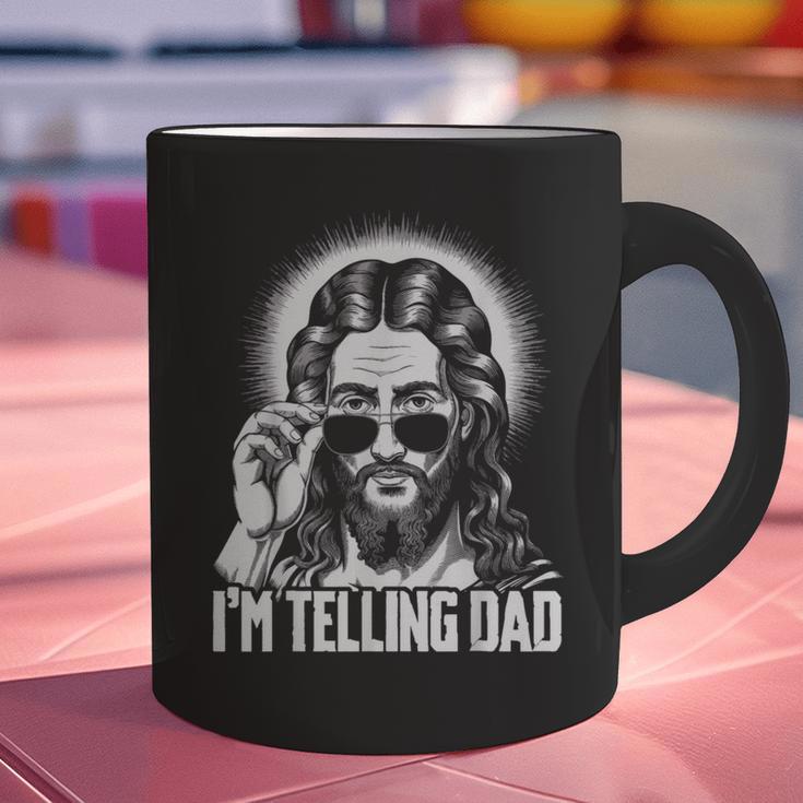 I'm Telling Dad Jesus Graphic Print Coffee Mug I'm Telling Dad Jesus Graphic Print Coffee Mug
