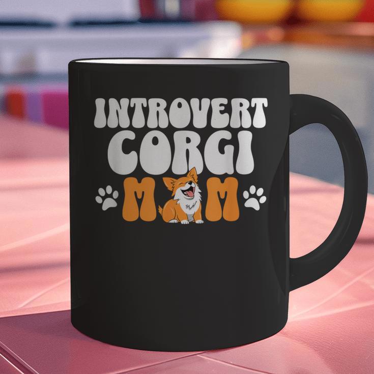 Introvert Corgi Mom Dog Pet Morca Works Dog For Men Women Graphic Print Coffee Mug Introvert Corgi Mom Dog Pet Morca Works Dog For Men Women Graphic Print Coffee Mug