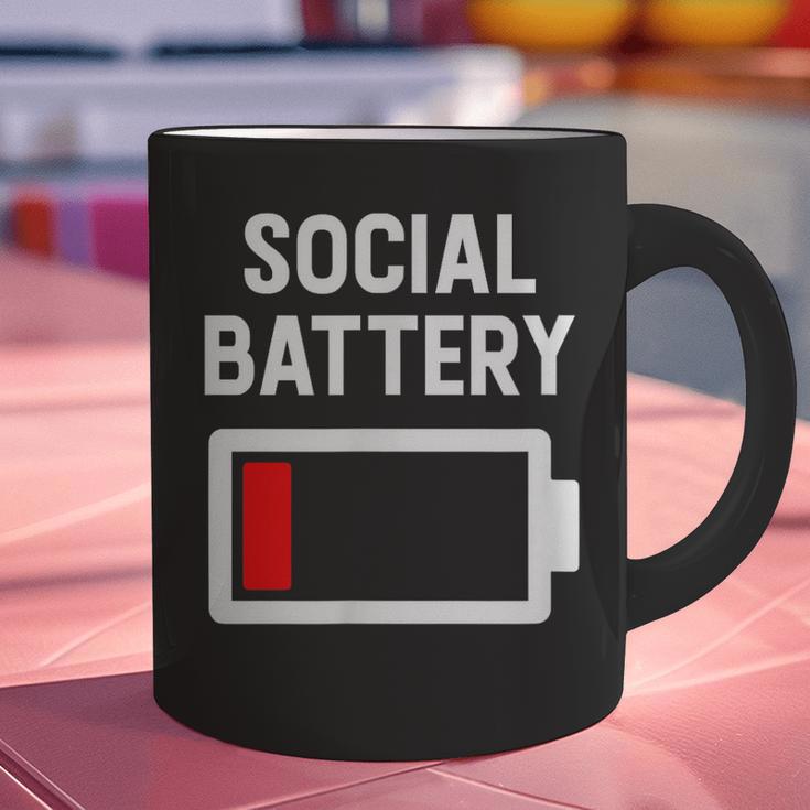 Introvert Low Social Battery Level Anti Social People Graphic Print Coffee Mug Introvert Low Social Battery Level Anti Social People Graphic Print Coffee Mug