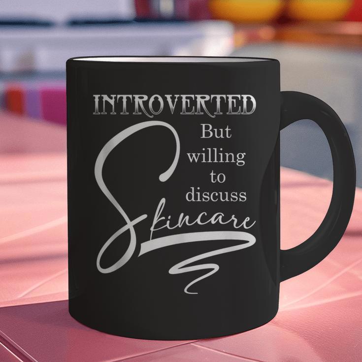 Introverted Skincare Esthetician Beautician Cosmetologist Graphic Print Coffee Mug Introverted Skincare Esthetician Beautician Cosmetologist Graphic Print Coffee Mug