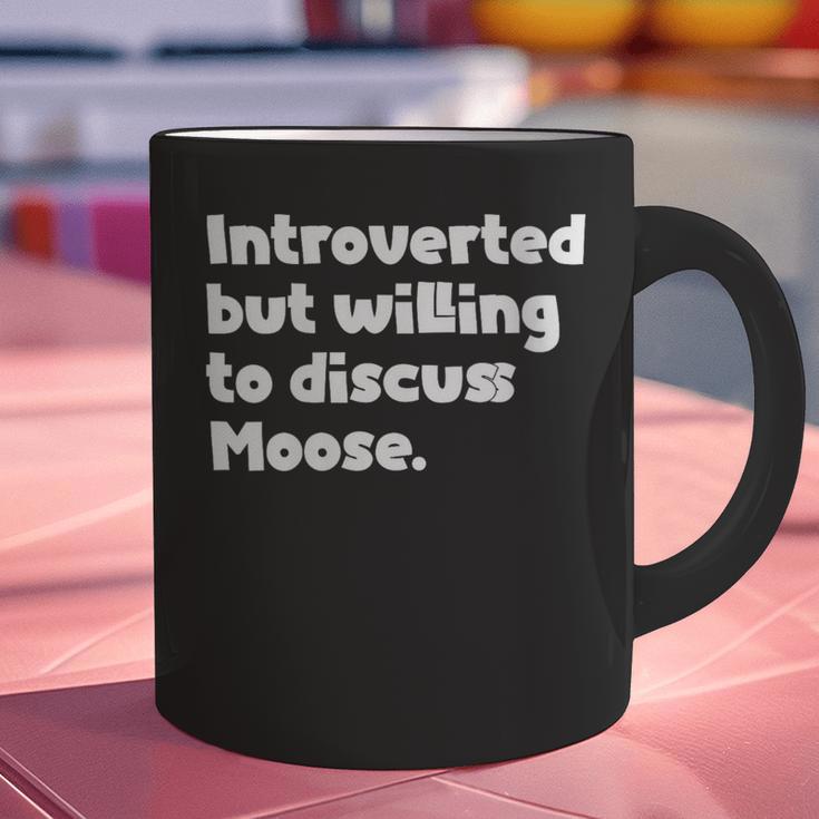 Introverted But Willing To Discuss Moose Introvert Graphic Print Coffee Mug Introverted But Willing To Discuss Moose Introvert Graphic Print Coffee Mug