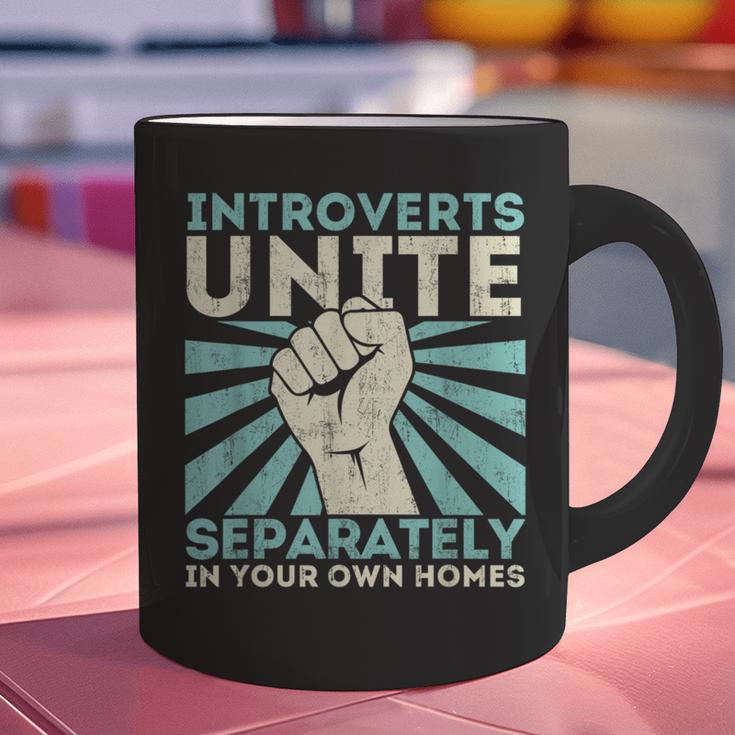 Introverts Unite Separately Introverted Antisocial Graphic Print Coffee Mug Introverts Unite Separately Introverted Antisocial Graphic Print Coffee Mug
