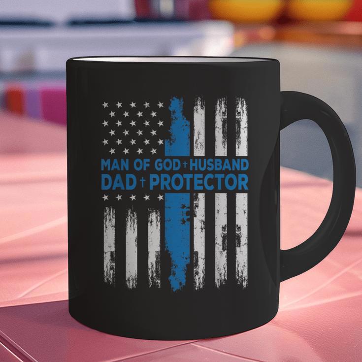 Jesus God Religious Man Of God Husband Dad Protector Graphic Print Coffee Mug