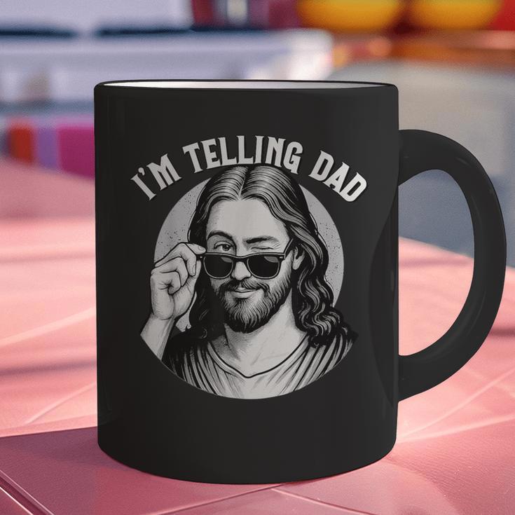 Jesus I'm Telling Dad Jesus Meme Christian & Jesus Graphic Print Coffee Mug