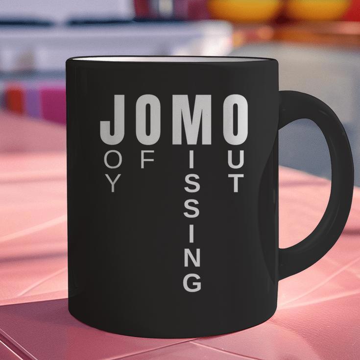 JOMO Joy Of Missing Out Sarcastic Introvert Graphic Print Coffee Mug JOMO Joy Of Missing Out Sarcastic Introvert Graphic Print Coffee Mug
