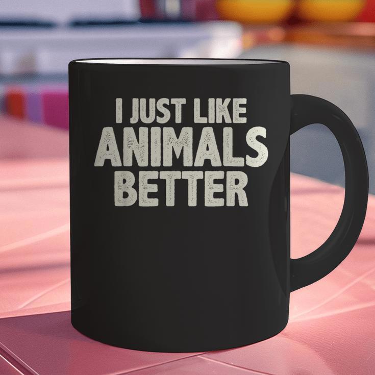 I Just Like Animals Better I Introvert Graphic Print Coffee Mug I Just Like Animals Better I Introvert Graphic Print Coffee Mug