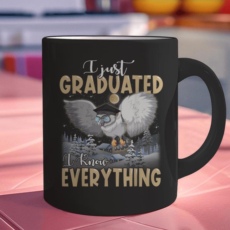 I Just Graduated I Know Everything Graduation Graphic Print Coffee Mug