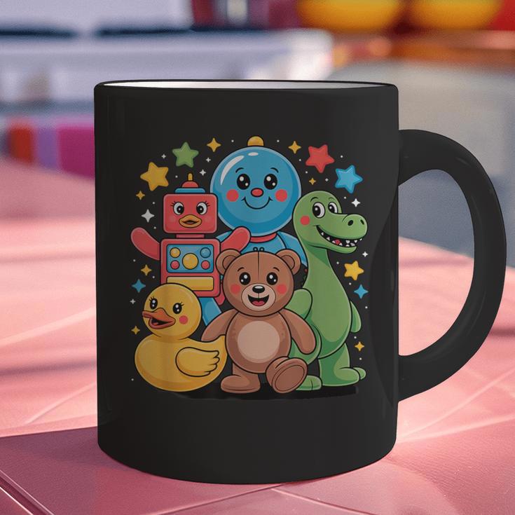Kidcore Aesthetic Retro Vibes Colorful Cartoon Nostalgia Graphic Print Coffee Mug