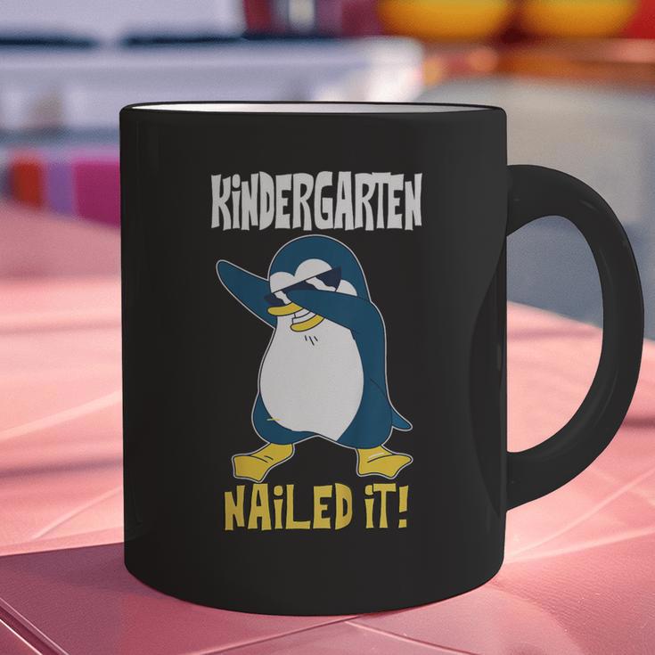 Kids Kindergarten Dabbing Penguin Nailed It Graduation Class 2021 Graphic Print Coffee Mug