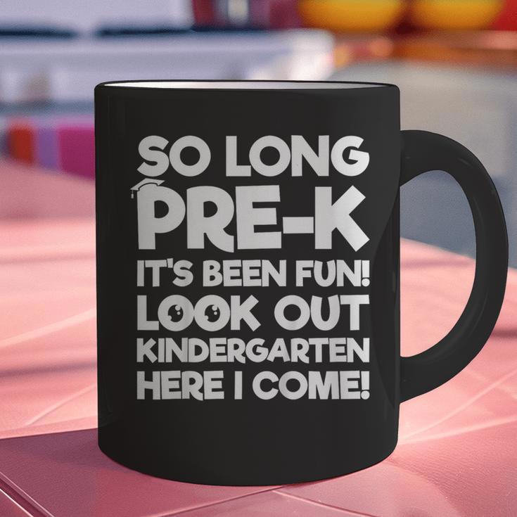 Kids Last Day Pre-K Kindergarten Here I Come Graduation Graphic Print Coffee Mug