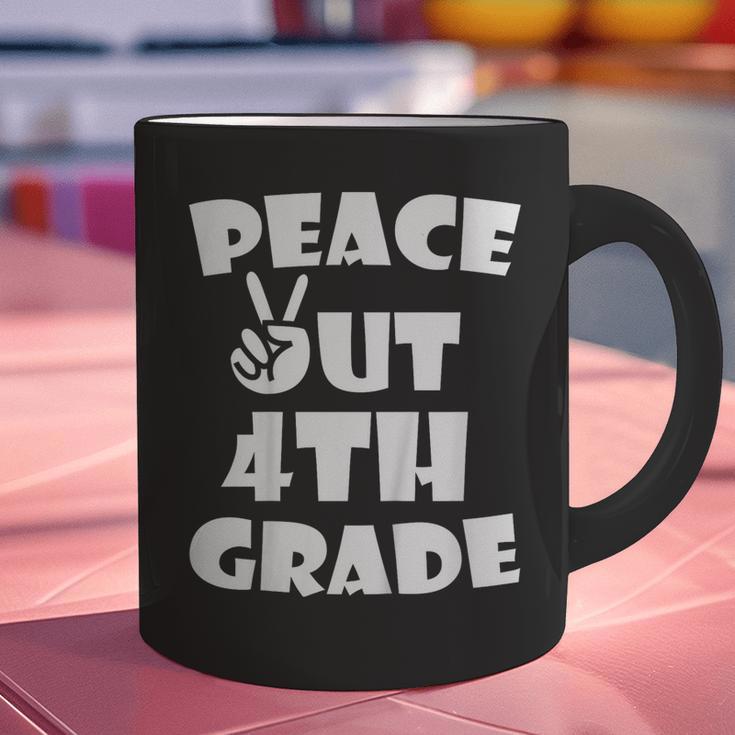 Kids Kids Peace Out 4th Grade For Graduation Graphic Print Coffee Mug