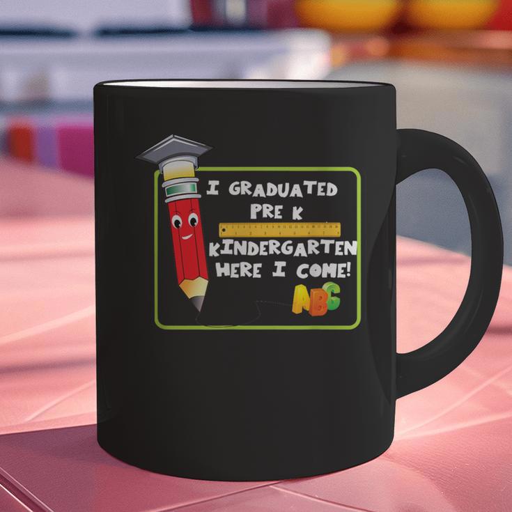 Kids Pre-K Graduation Kindergarten Here I Come Graphic Print Coffee Mug