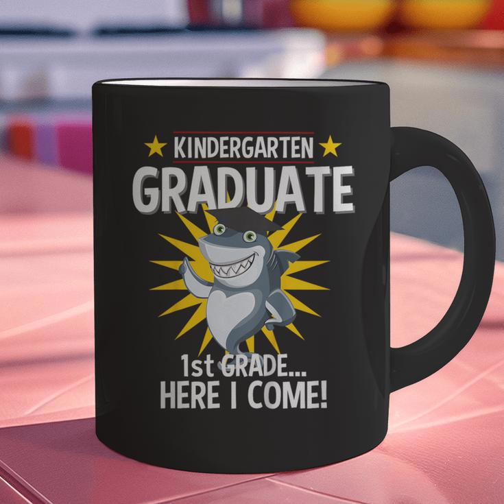 Kindergarten Graduation Shirts 2019 Shark Grad Toddler Graphic Print Coffee Mug