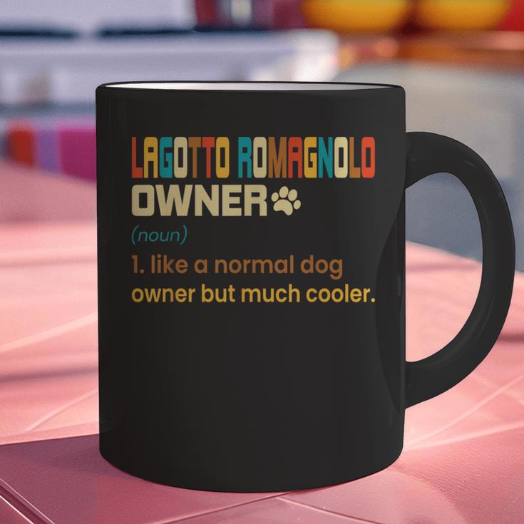 Lagotto Romagnolo Vintage Retro Dog Mom Dad Graphic Print Coffee Mug